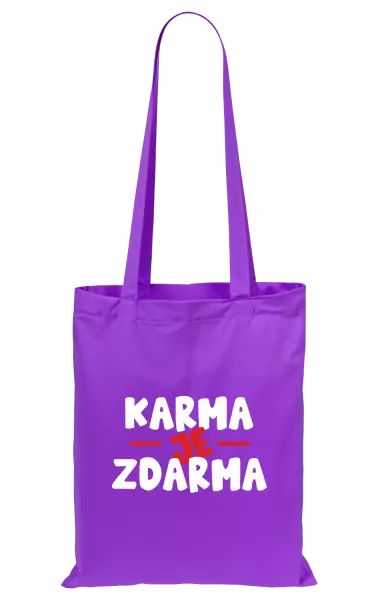 Látková taška Karma je zdarma