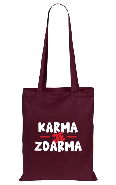 Látková taška Karma je zdarma