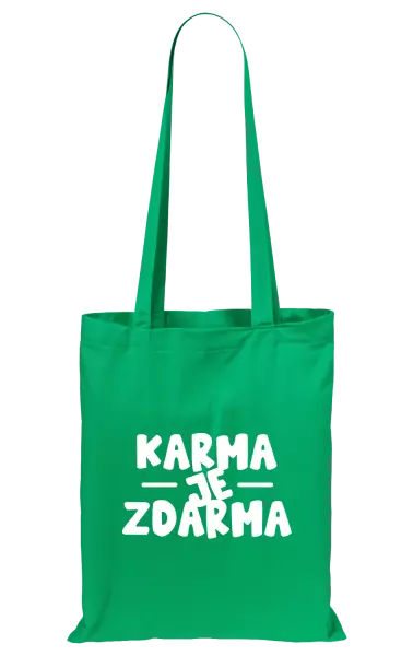 Látková taška Karma je zdarma