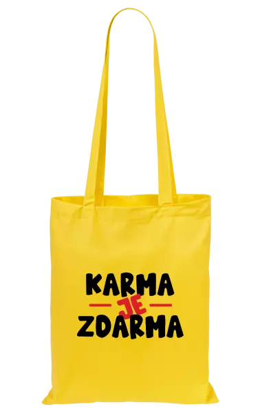 Látková taška Karma je zdarma