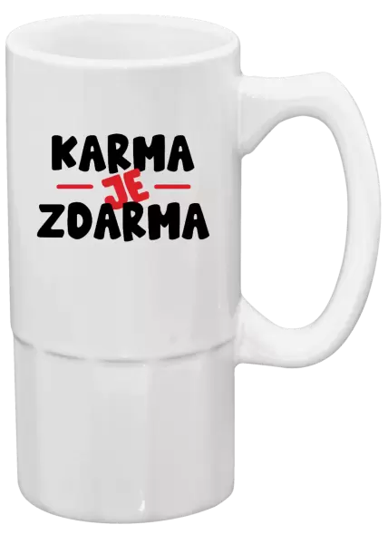 Půllitr Karma je zdarma