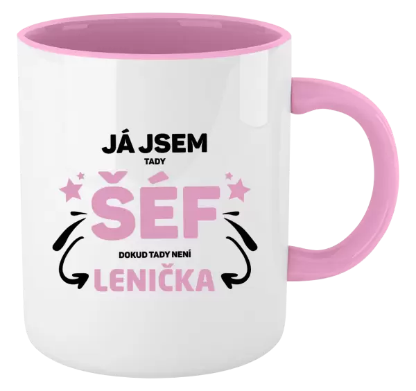 Hrnek Já jsem tady šéf, dokud tady není jméno.