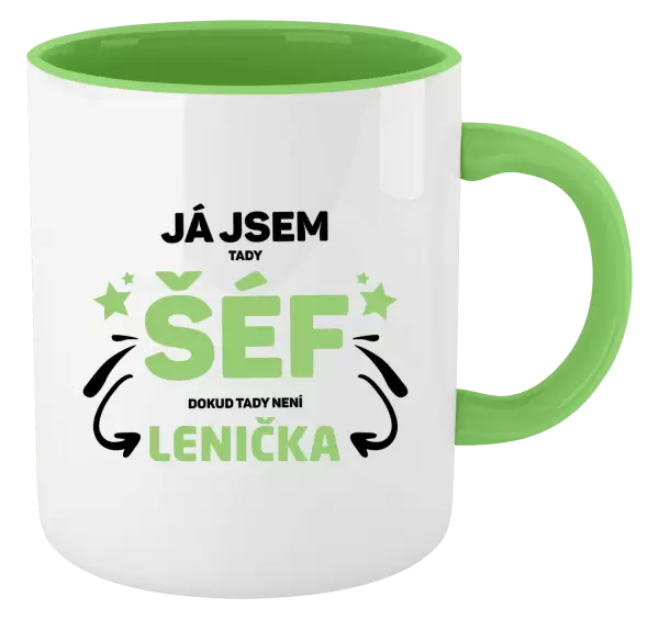 Hrnek Já jsem tady šéf, dokud tady není jméno.