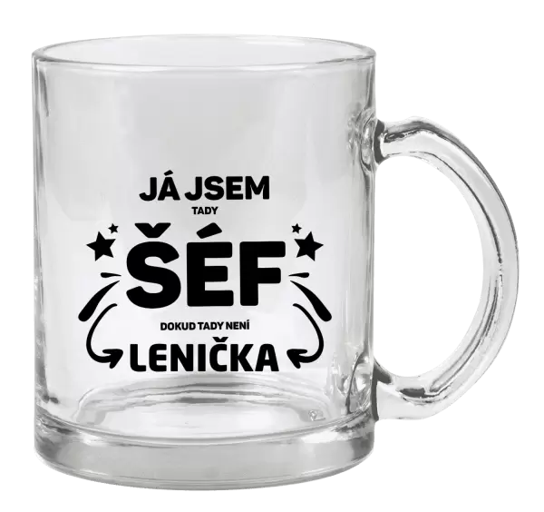 Hrnek Já jsem tady šéf, dokud tady není jméno.