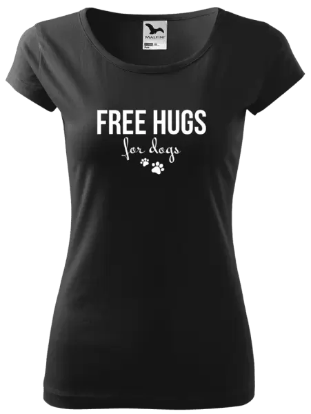 Dámské tričko Free hugs for dogs