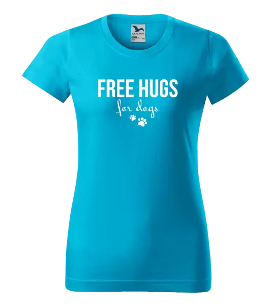 Dámské tričko Free hugs for dogs