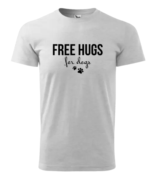 Pánské tričko Free hugs for dogs