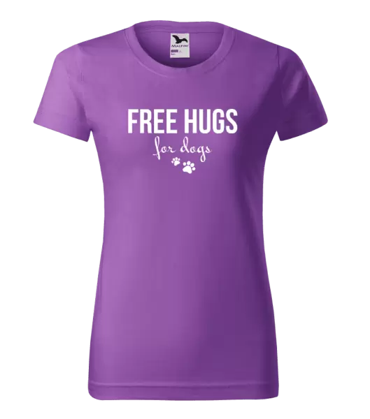 Dámské tričko Free hugs for dogs