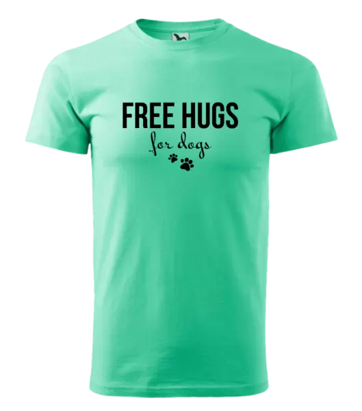 Pánské tričko Free hugs for dogs