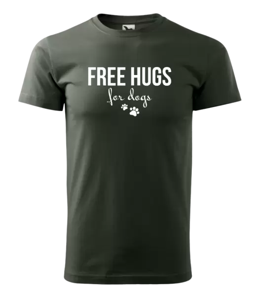 Pánské tričko Free hugs for dogs