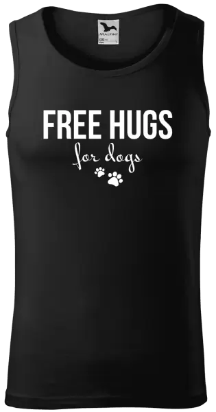 Pánské tílko Free hugs for dogs