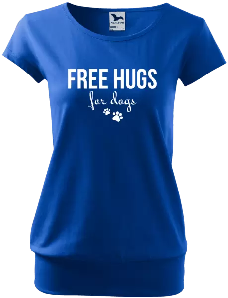 Dámské tričko Free hugs for dogs