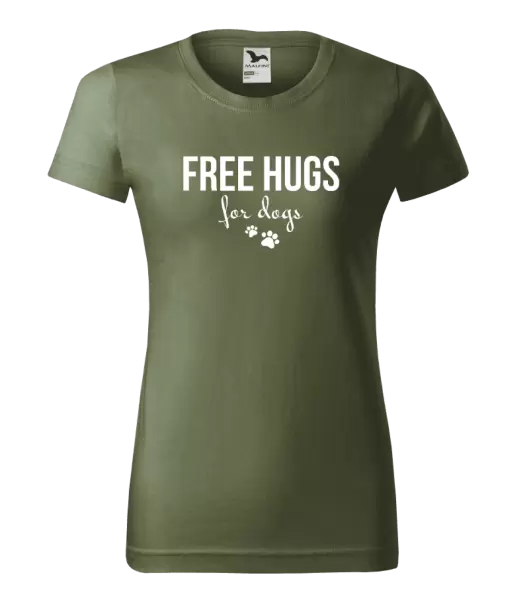 Dámské tričko Free hugs for dogs