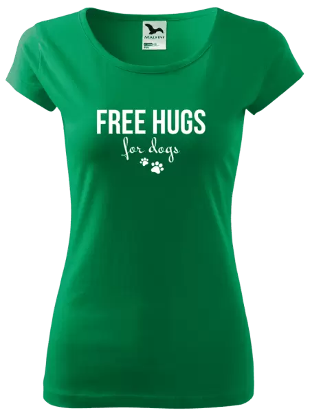 Dámské tričko Free hugs for dogs