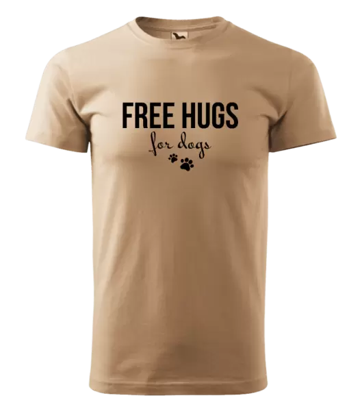 Pánské tričko Free hugs for dogs