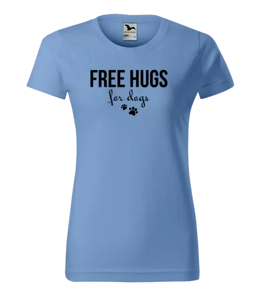 Dámské tričko Free hugs for dogs