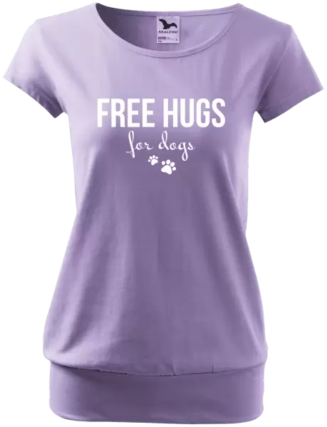 Dámské tričko Free hugs for dogs