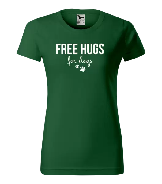 Dámské tričko Free hugs for dogs