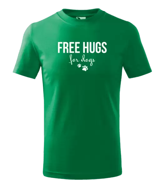 Dětské tričko Free hugs for dogs