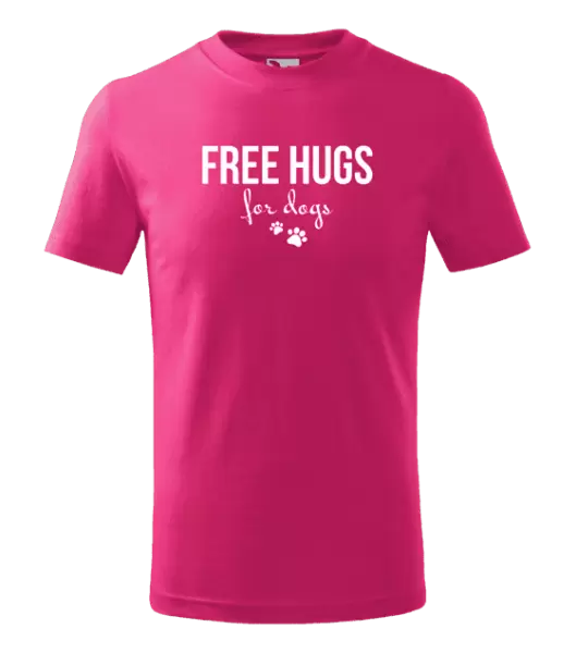 Dětské tričko Free hugs for dogs