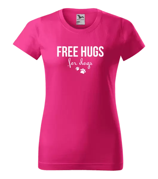 Dámské tričko Free hugs for dogs