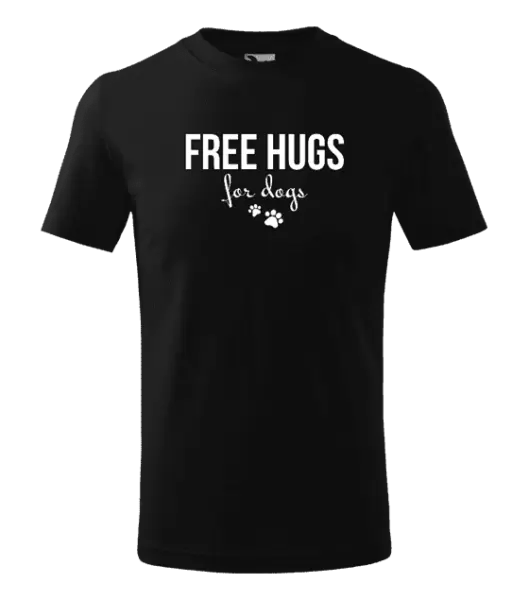 Dětské tričko Free hugs for dogs