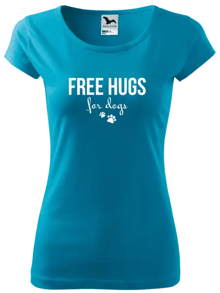 Dámské tričko Free hugs for dogs