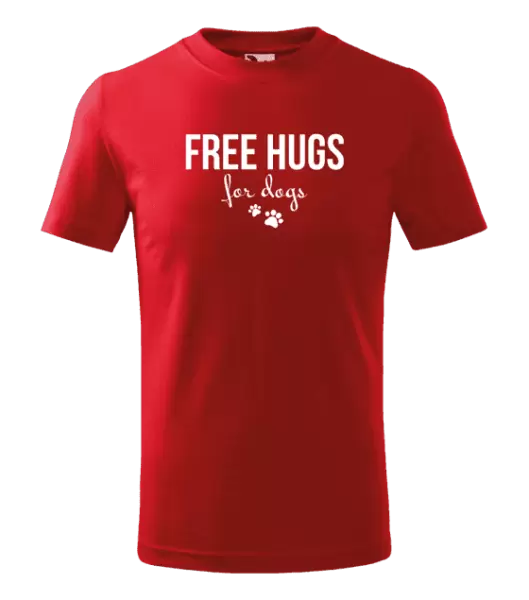 Dětské tričko Free hugs for dogs