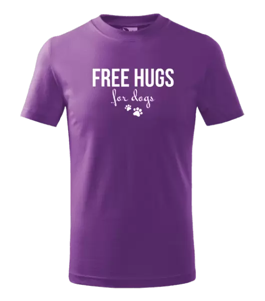 Dětské tričko Free hugs for dogs