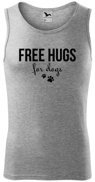 Pánské tílko Free hugs for dogs
