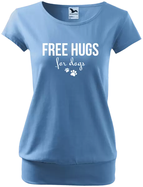 Dámské tričko Free hugs for dogs