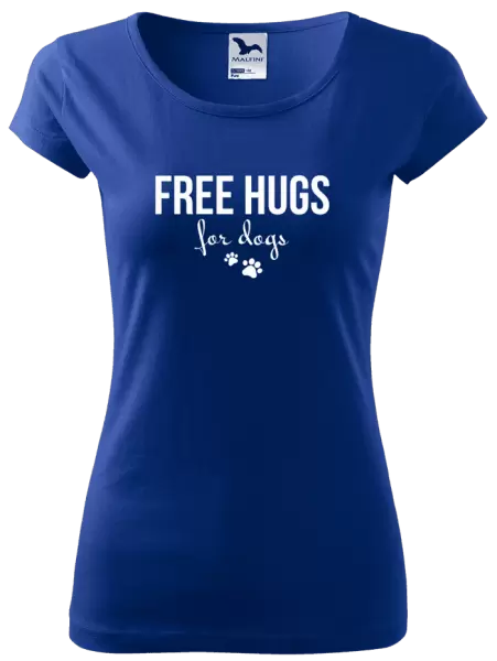 Dámské tričko Free hugs for dogs