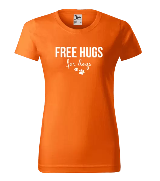 Dámské tričko Free hugs for dogs