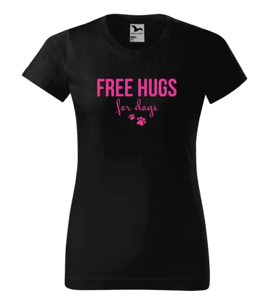 Dámské tričko Free hugs for dogs