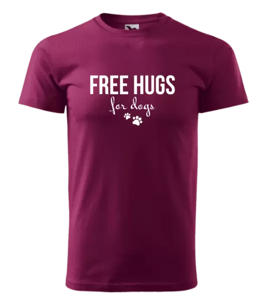 Pánské tričko Free hugs for dogs
