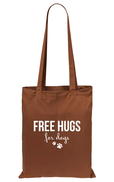 Látková taška Free hugs for dogs