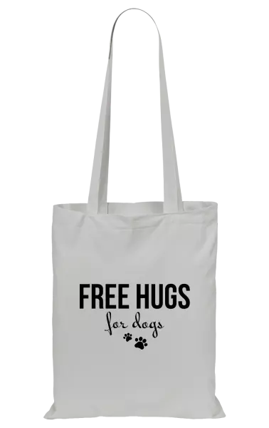 Látková taška Free hugs for dogs
