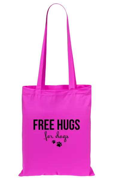 Látková taška Free hugs for dogs