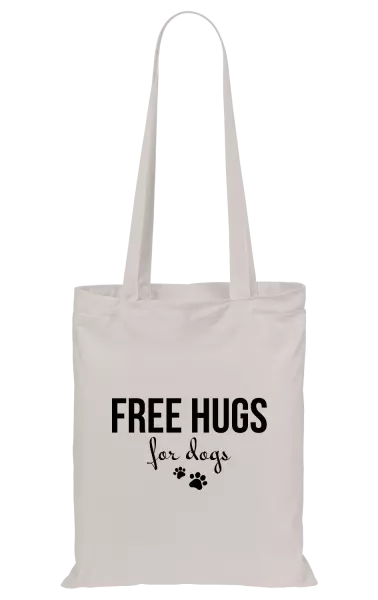 Látková taška Free hugs for dogs
