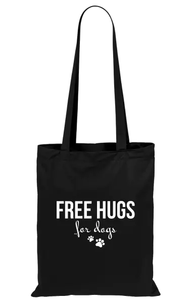 Látková taška Free hugs for dogs