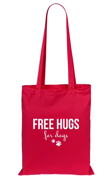 Látková taška Free hugs for dogs