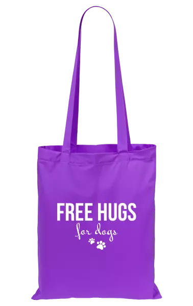 Látková taška Free hugs for dogs
