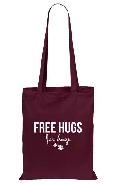 Látková taška Free hugs for dogs