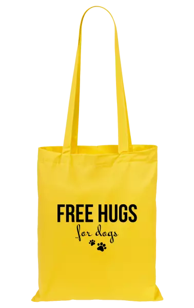 Látková taška Free hugs for dogs