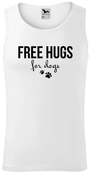 Pánské tílko Free hugs for dogs