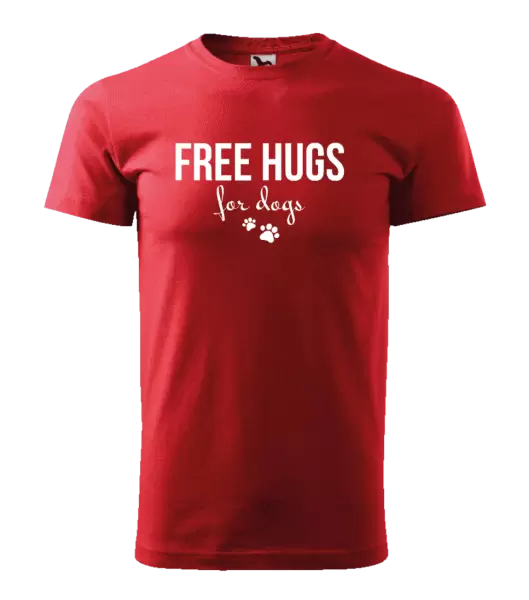 Pánské tričko Free hugs for dogs