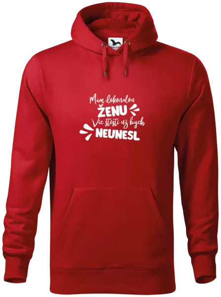Pánská mikina Mám dokonalou ženu, víc štěstí už bych neunesl