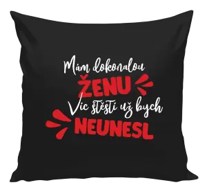 Polštář Mám dokonalou ženu, víc štěstí už bych neunesl