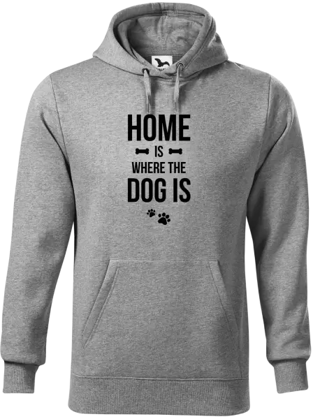 Pánská mikina Home is where the dog is