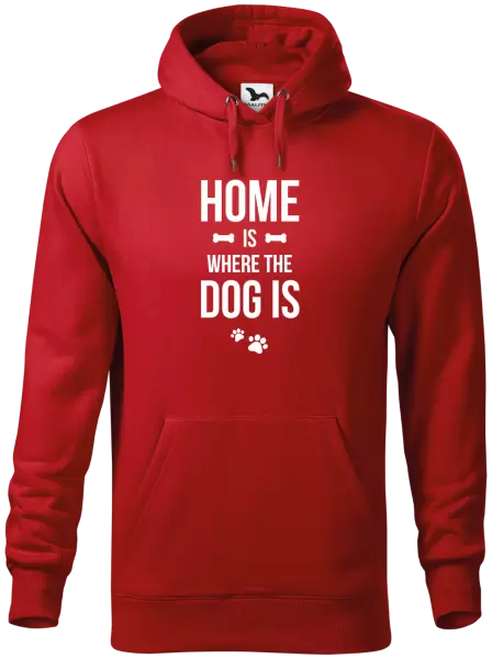 Pánská mikina Home is where the dog is